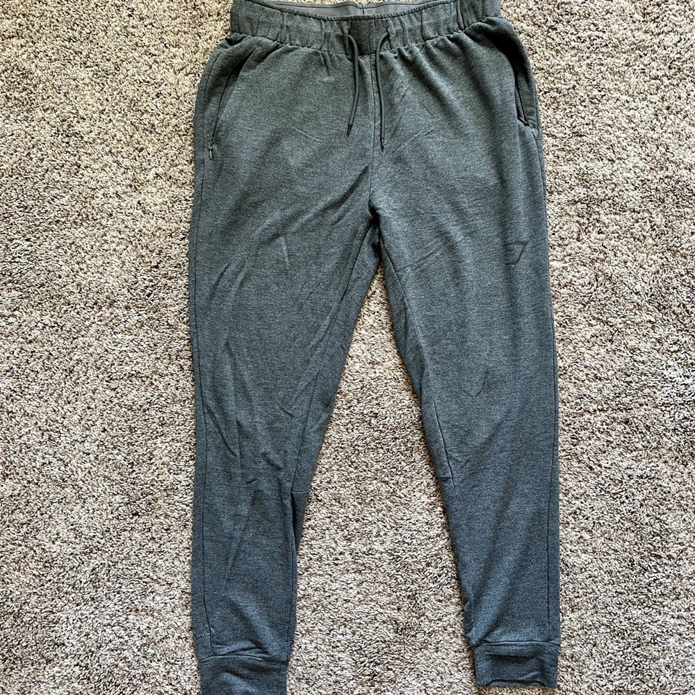 Mens gymshark grey joggers -M